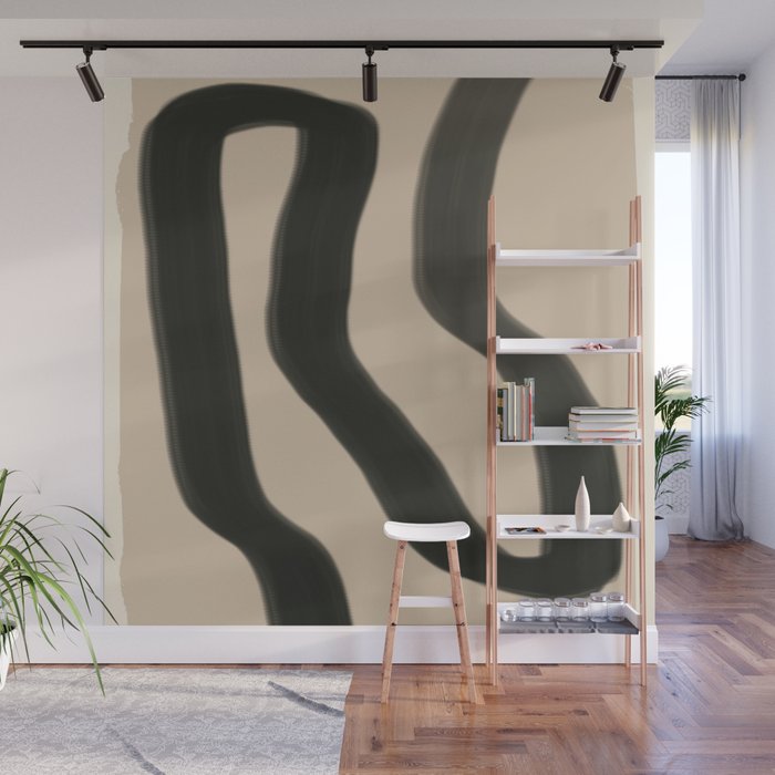 Minimal abstract line Wall Mural Gallery Image 1