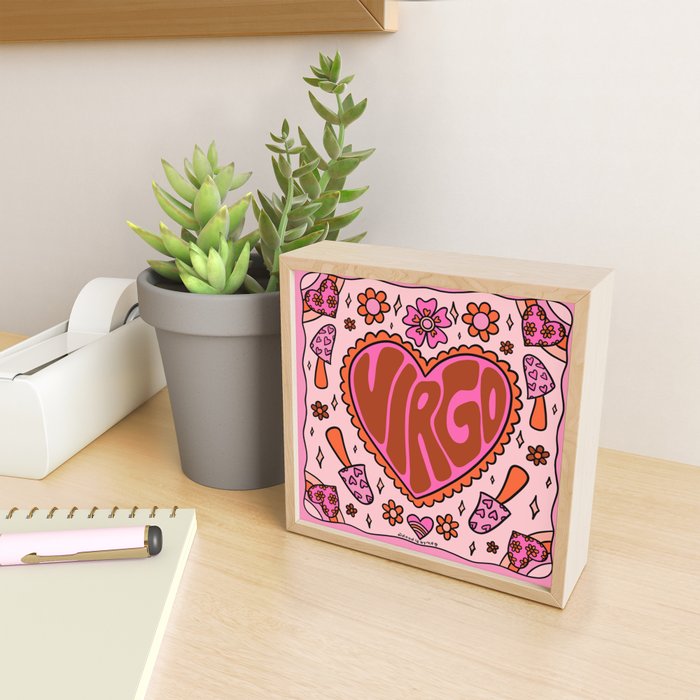 Virgo Heart Mini Art Print Gallery Image 2