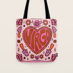 Virgo Heart Tote Bag Gallery Image 1