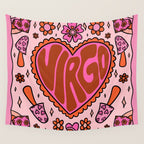 Virgo Heart Wall Tapestry Gallery Image 4