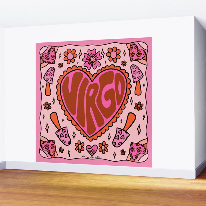 Virgo Heart Wall Mural Gallery Image 2