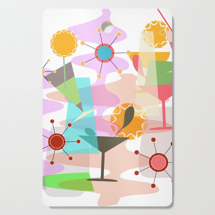 Retro Summer Party Cutting Board Gallery Image 1
