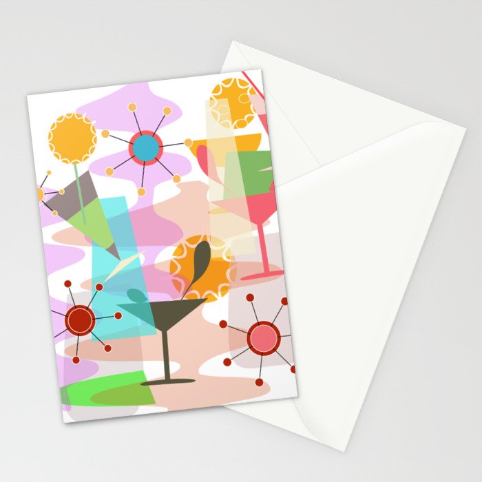 Retro Summer Party Stationery Card Gallery Image 2