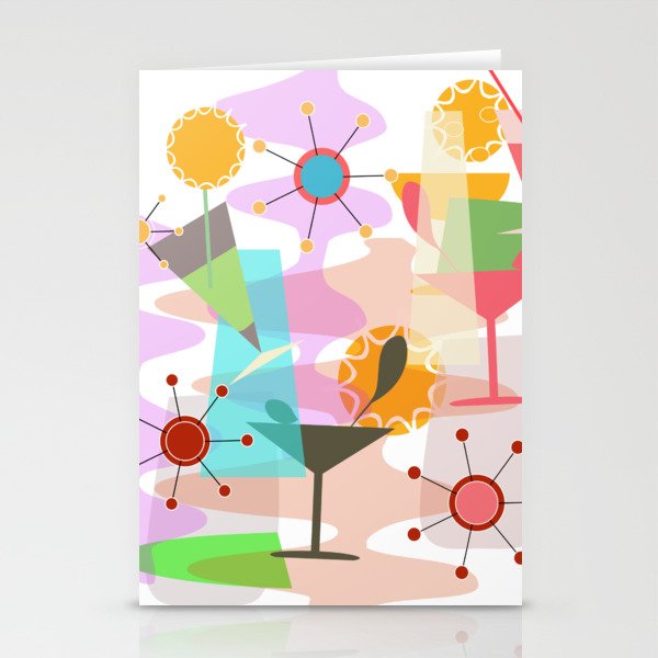 Retro Summer Party Stationery Card Gallery Image 1