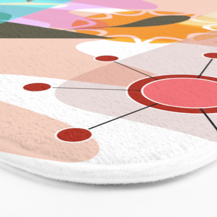 Retro Summer Party Bath Mat Gallery Image 3