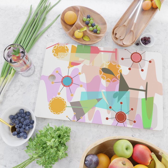 Retro Summer Party Cutting Board Gallery Image 2
