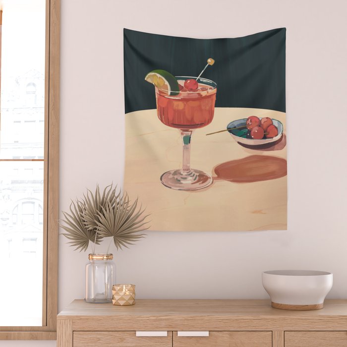 Cocktail 2 Wall Tapestry Gallery Image 2