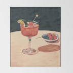 Cocktail 2 Throw Blanket Gallery Image 2
