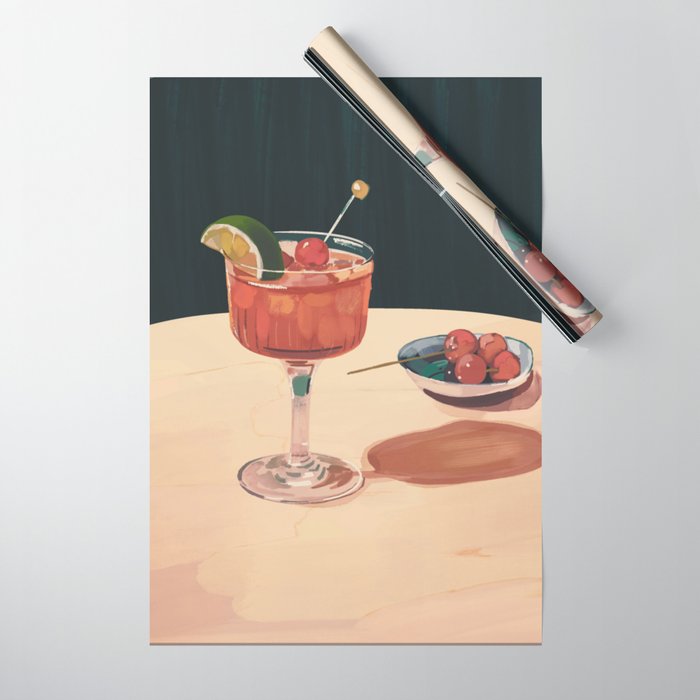 Cocktail 2 Wrapping Paper Gallery Image 1