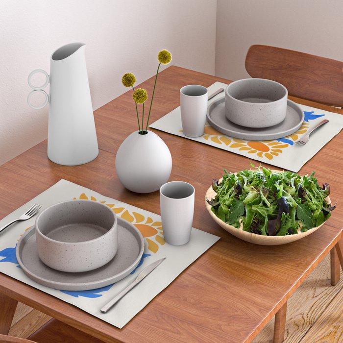 FOLIAGE 002: Sunflower | Flower Market Placemat Gallery Image 2