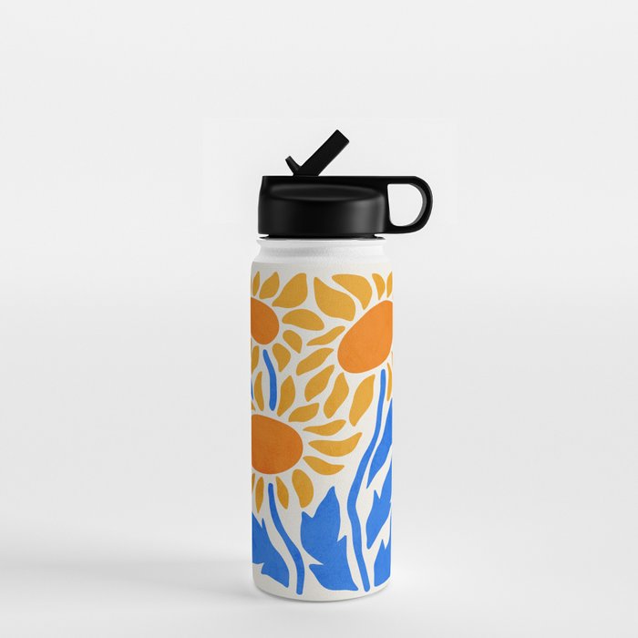 FOLIAGE 002: Sunflower | Flower Market Water Bottle Gallery Image 1