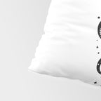 Serpent Spell -Black and White Pillow Sham Gallery Image 4