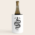 Serpent Spell -Black and White Wine Chiller Gallery Image 1