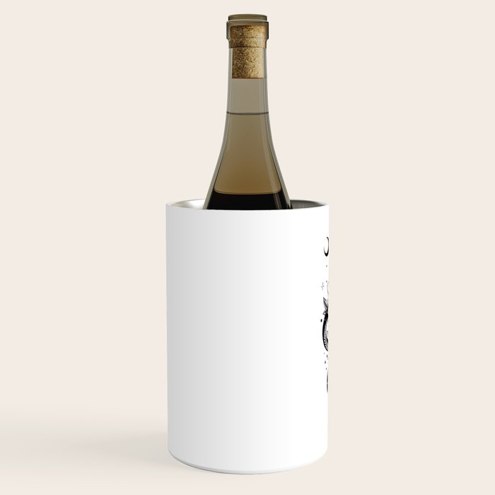 Serpent Spell -Black and White Wine Chiller Gallery Image 2