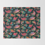Salmon day Throw Blanket Gallery Image 2