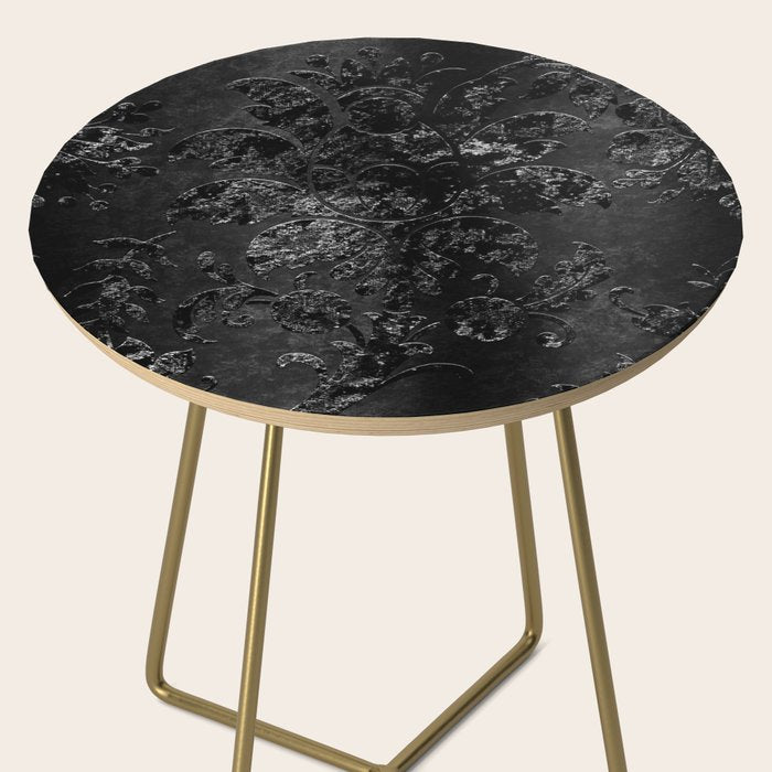 Embossed Black Velvet 09 Side Table Gallery Image 2