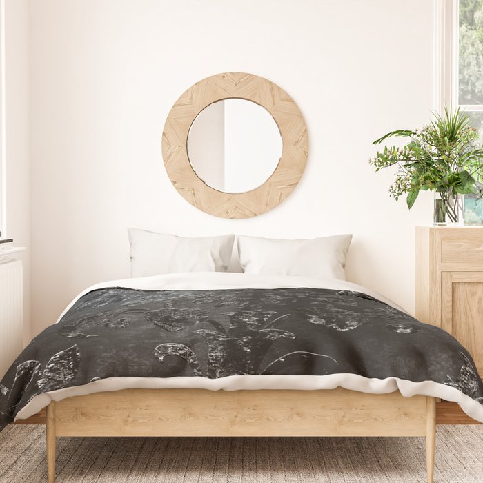 Embossed Black Velvet 09 Duvet Cover Gallery Image 3