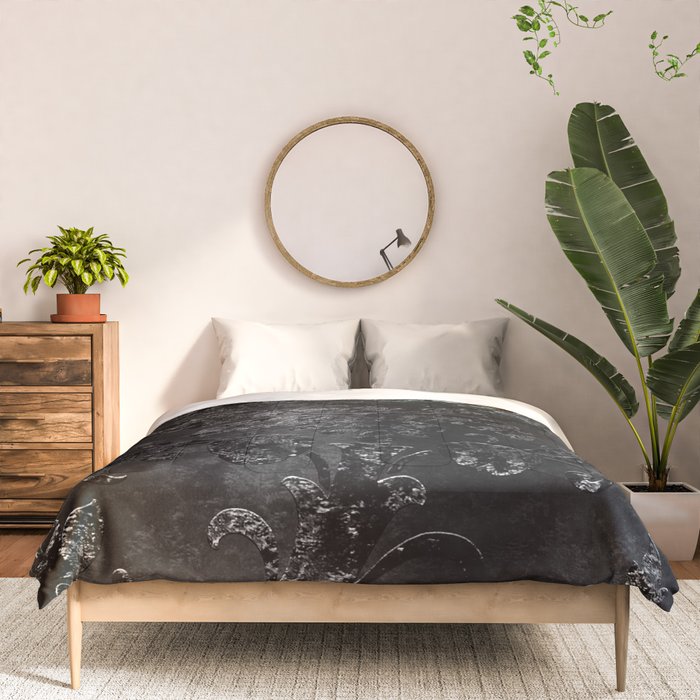 Embossed Black Velvet 09 Comforter Gallery Image 3