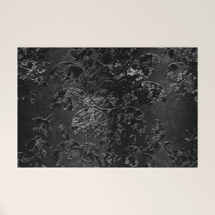 Embossed Black Velvet 09 Welcome Mat Gallery Image 1