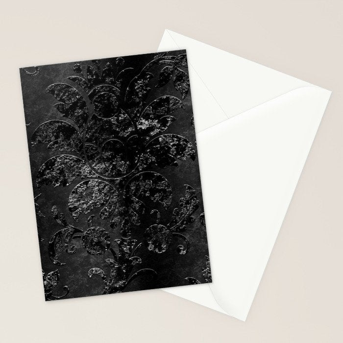 Embossed Black Velvet 09 Stationery Card Gallery Image 2