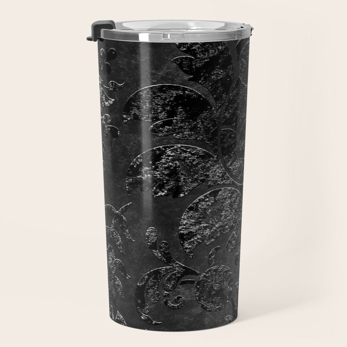 Embossed Black Velvet 09 Travel Mug Gallery Image 3