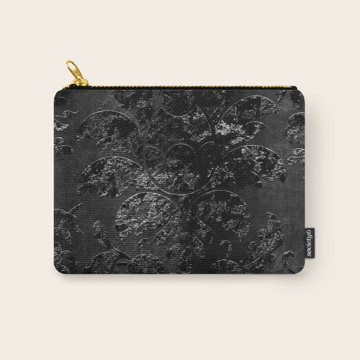 Embossed Black Velvet 09 Carry All Pouch Gallery Image 1