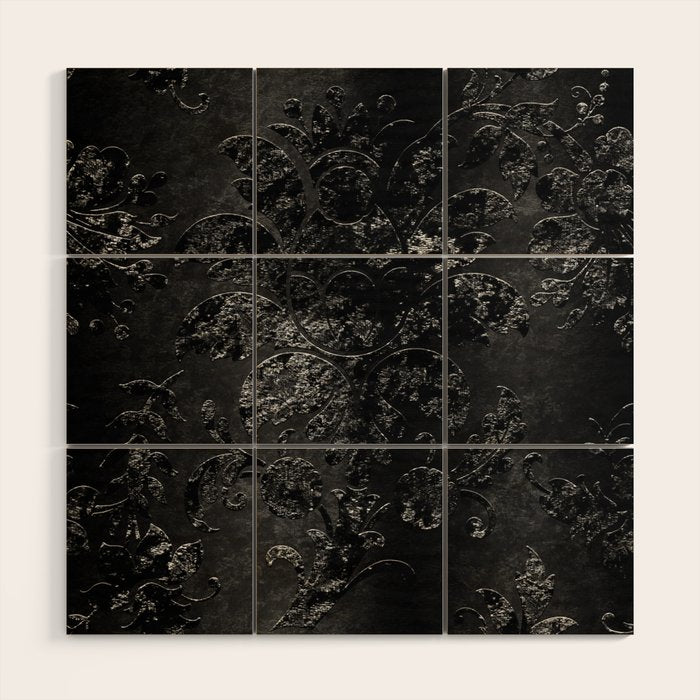 Embossed Black Velvet 09 Wood Wall Art Gallery Image 1