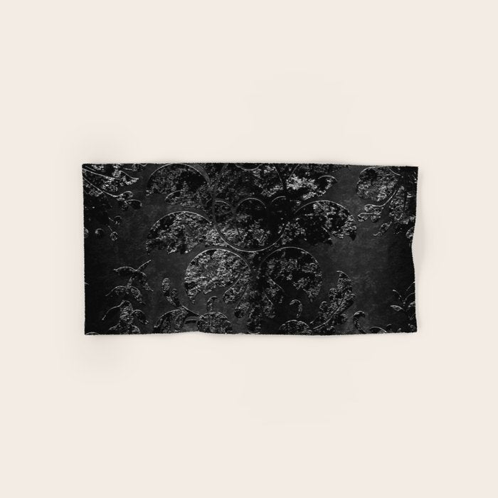 Embossed Black Velvet 09 Bath Towel Gallery Image 1