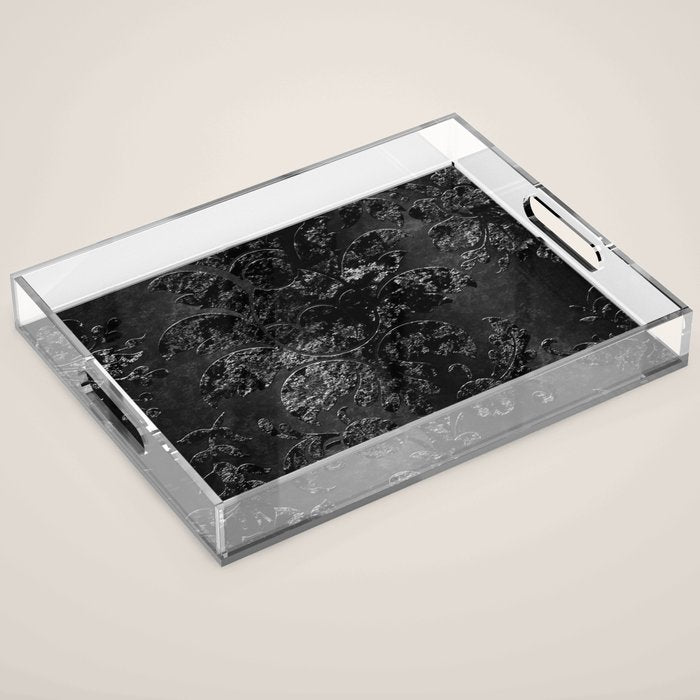 Embossed Black Velvet 09 Acrylic Tray Gallery Image 1