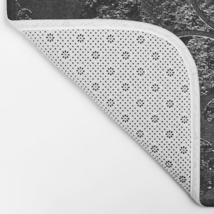 Embossed Black Velvet 09 Bath Mat Gallery Image 2