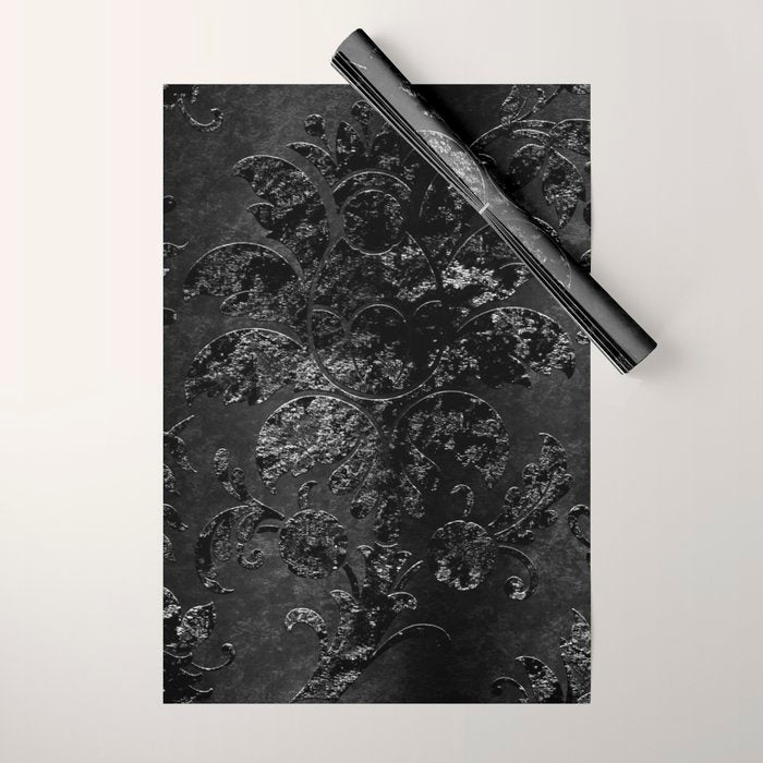 Embossed Black Velvet 09 Wrapping Paper Gallery Image 1