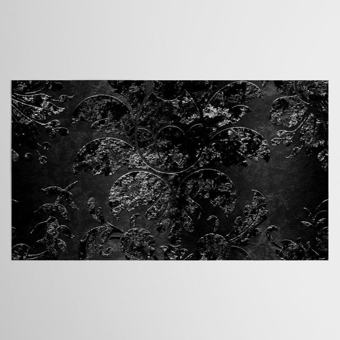 Embossed Black Velvet 09 Tablecloth Gallery Image 2