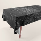 Embossed Black Velvet 09 Tablecloth Gallery Image 1