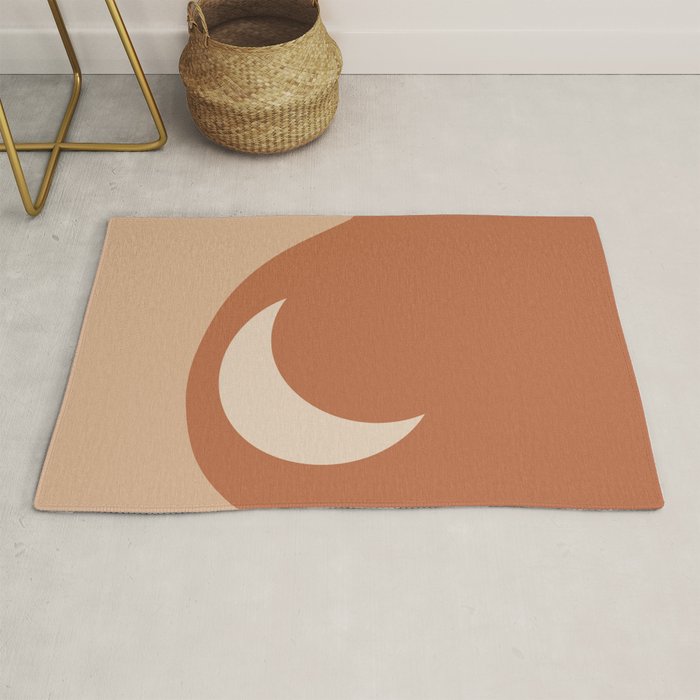 Moonrise Minimalism - Orange Rug Gallery Image 1