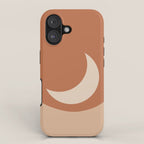 Moonrise Minimalism - Orange iPhone Case Gallery Image 1