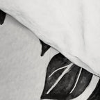 Watercolor Palm Leaves Black and White Comforter Gallery Image 4