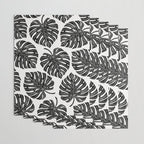 Watercolor Palm Leaves Black and White Wrapping Paper Gallery Image 3
