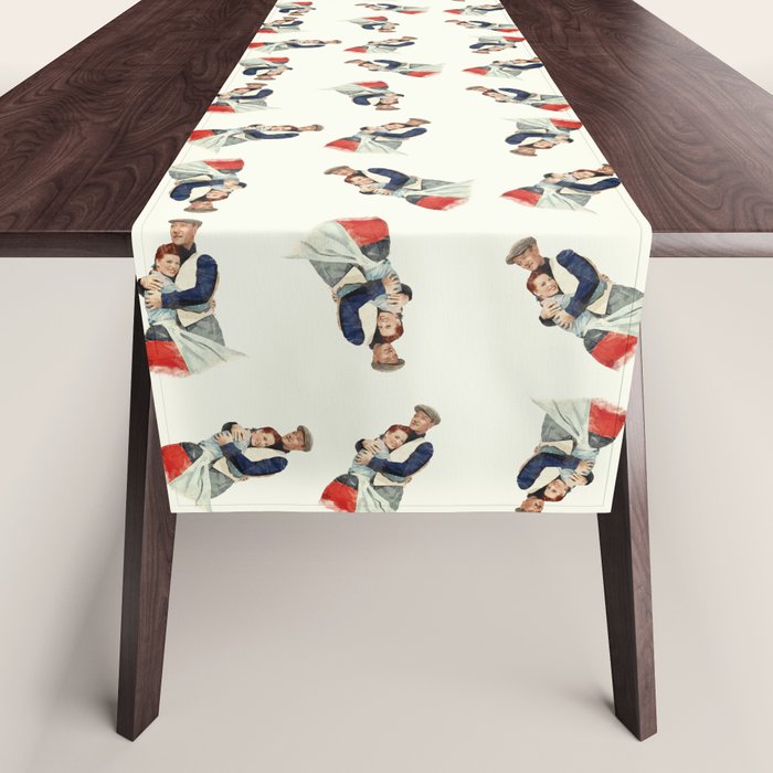 The Quiet Man - Watercolor Table Runner Gallery Image 1