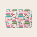 Vintage Mid-Century Stationery Bath Mat Gallery Image 1