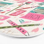 Vintage Mid-Century Stationery Bath Mat Gallery Image 3