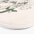 Cheetah Symmetry lines (olive) Bath Mat Gallery Image 3