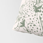 Cheetah Symmetry lines (olive) Pillow Sham Gallery Image 4