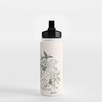 Cheetah Symmetry lines (olive) Water Bottle Gallery Image 2
