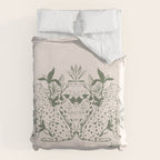 Cheetah Symmetry lines (olive) Duvet Cover Gallery Image 6