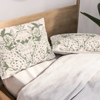 Cheetah Symmetry lines (olive) Pillow Sham Gallery Image 2