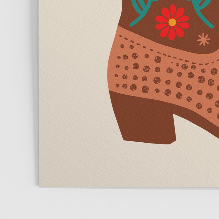 Cowgirl Boots - Bright Multicolor Poster Gallery Image 3