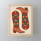 Cowgirl Boots - Bright Multicolor Mini Art Print Gallery Image 1