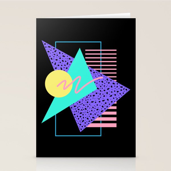 Memphis pattern 121 - 80s / 90s Retro Stationery Card Gallery Image 2