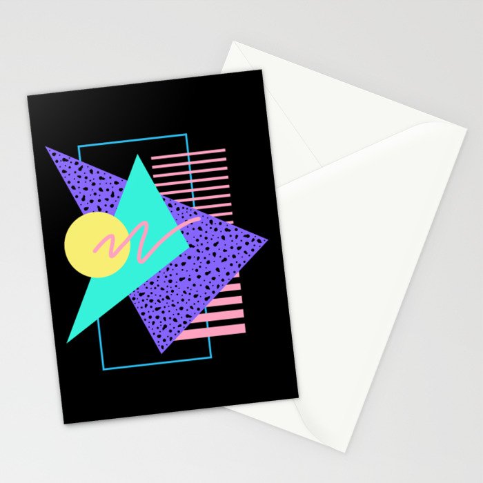 Memphis pattern 121 - 80s / 90s Retro Stationery Card Gallery Image 2