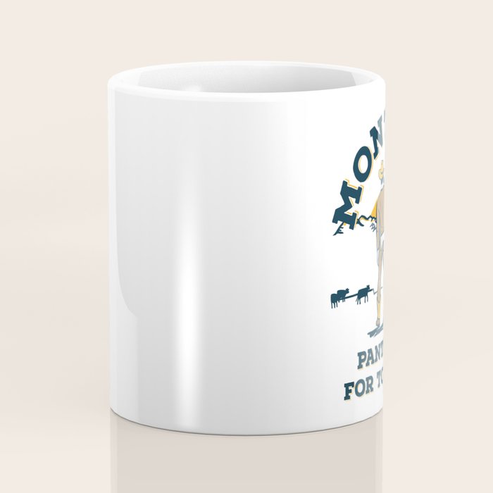 "Montana: Pants Are For Tourists" Funny Retro Cowboy Travel Art Coffee Mug Gallery Image 4